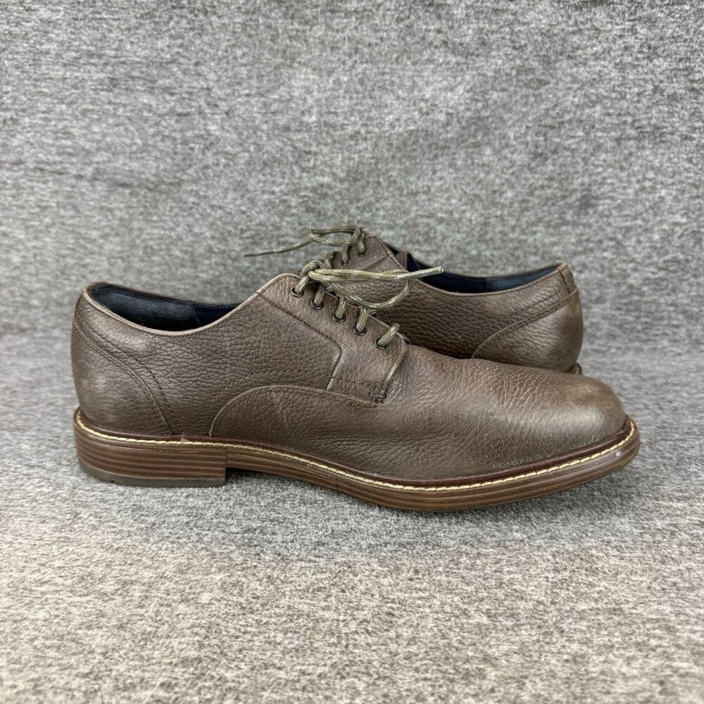 ✅Mens 8.5M Cole Haan Oxford Shoe Brown Leather Midland Lug Plain Toe Casual Shoe - Picture 9 of 10